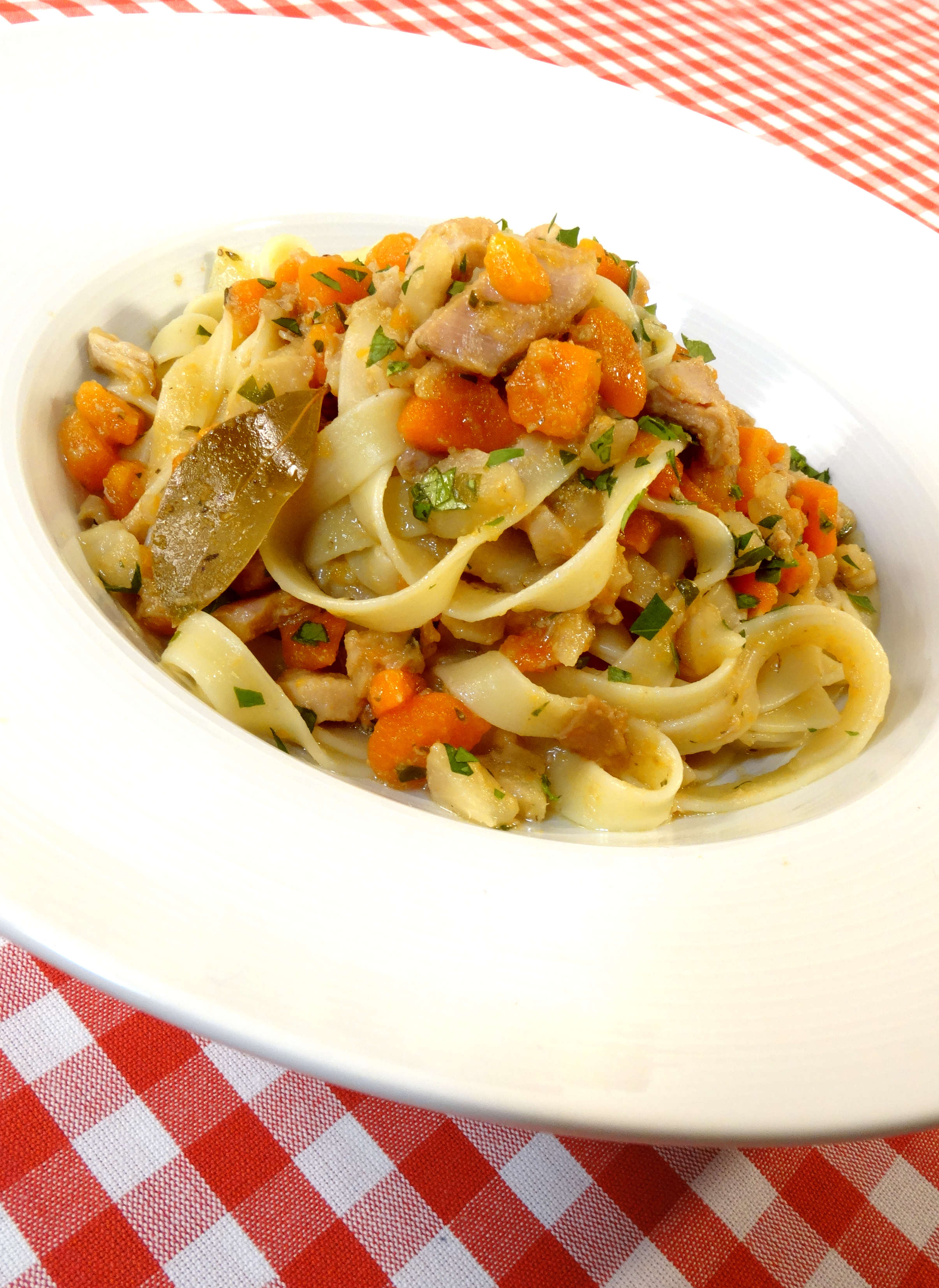 Tagliatelle s králičím ragů