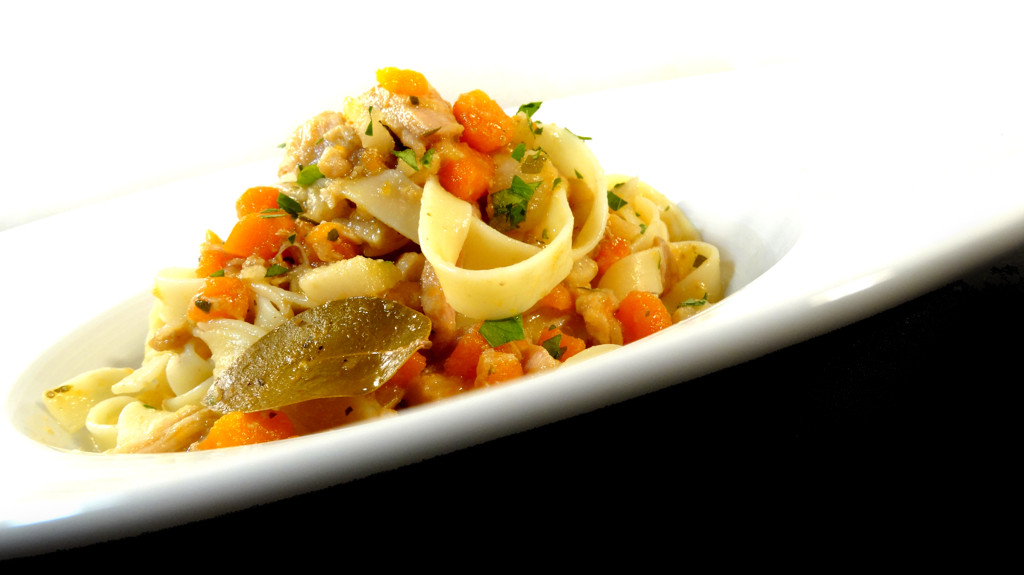 Tagliatelle s králičím ragů